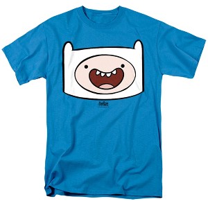 Adventure Time Finn Head Adult T-Shirt - 1 of 4