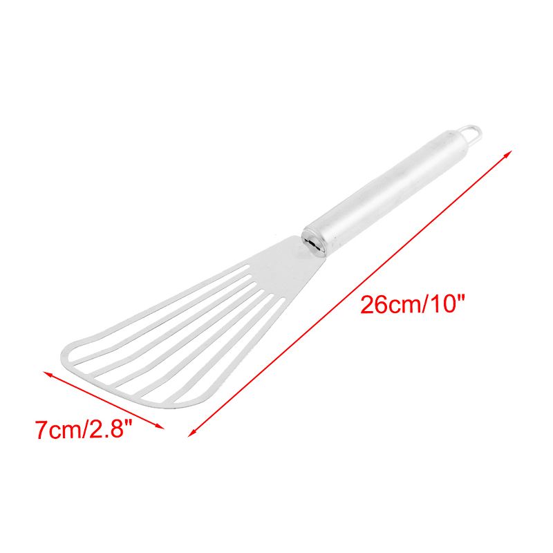 Unique Bargains Kitchen Stainless Steel Fish Slotted Pancake Spatulas and Turners Silver Tone 2 Pcs, 3 of 8