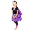 Warner Bros. Justice League Supergirl Girls Cosplay Costume Dress Leggings Cape and Headband Newborn to Big Kid  - 3 of 4