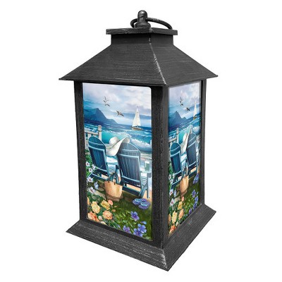 Briarwood Lane Summer Lantern 13.5" x 5.5" x 5.5" Seaside Escape For Summer Lantern