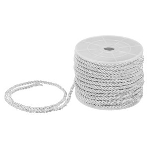 Unique Bargains Soft Polyester Twisted Silk Decorative Craft Cord Trim Cord Rope 22 Yards 1 Pc - 1 of 4