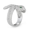 Designs By Gioelli Sterling Silver Cubic Zirconia Snake Ring - 2 of 3