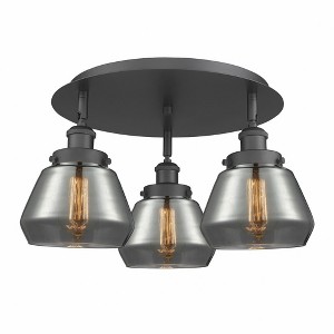 Fulton - 3 Light Flush Mount In Art Deco Style-8 Inches Tall and 18.25 Inches Wide - 1 of 1