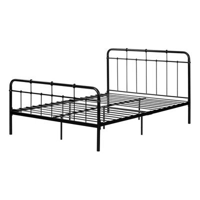 Full Versa Metal Complete Bed Black - South Shore