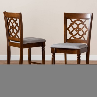 Oscar Walnut Brown Cane-Back Counter Height Pub Chair Set