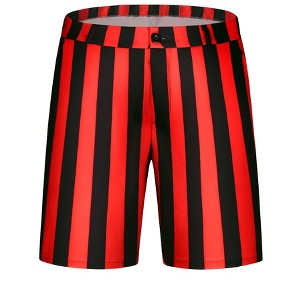 INSPIRE CHIC Men's Striped Regular Fit Casual Summer Dress Chino Shorts - 1 of 4