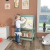 FONTOI Art Easel for Kids, 3 in 1 Kids Art Easel with Paper Roll, Storage Baskets, Standing Toddler Easel, Green, 18.3"*36.5"*21.3" - 2 of 4