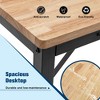 PAGED Adjustable Computer Desk Rubber Wood Writing Desk with Rubber Pads for Living Room, Study - 3 of 4