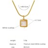 Clotth Shell Necklace Natural Seashell Pendant Minimalist Beach Jewelry for Women Summer Fashion Accessory - 3 of 4
