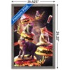 Trends International James Booker - Galaxy Laser Cats On Cheeseburgers Framed Wall Poster Prints - 3 of 4