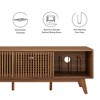 Modway Iterate 59" TV Stand – Mid-Century Modern Entertainment Console with Fluted Doors, Storage Cabinets & Cable Ports - 2 of 4