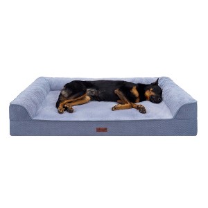 FurHaven Plush & Embossed Velvet Dreamer Orthopedic Sofa Pet Bed for Dogs and Cats - 1 of 4