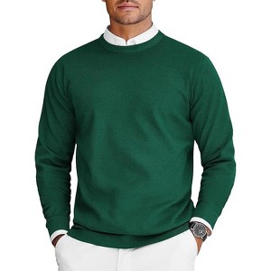 COOFANDY Mens Crew Neck Sweaters Long Sleeve Lightweight Knit Dress Pullover Sweaters - 1 of 4