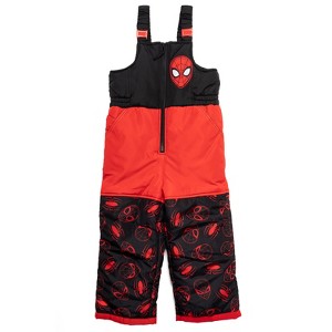 Marvel Avengers Spider-Man Zip Up Winter Snow Bib Ski Pants Toddler to Big Kid - 1 of 4