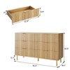 Modern 6 Drawer Dresser for Bedroom with Gold Handle and Large Drawer - 2 of 4