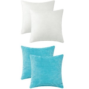 REGALWOVEN 4 Pcs Modern Sofa Home Decorative Throw Pillow Covers 18" x 18" - 1 of 4