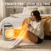 R.W.FLAME Portable Electric Space Heater, Small Ceramic Heater Fan with Thermostat, Overheat Protection,Fast Heating for Home/Office - 4 of 4