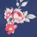 navy floral