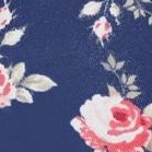 navy floral