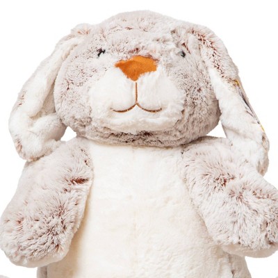Oversized Beige and White Plush Bunny Rabbit Stuffed Animal