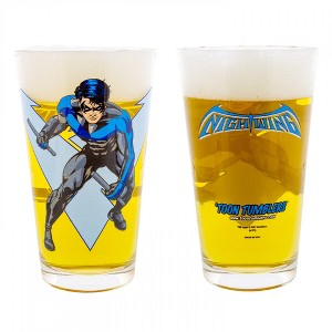 Adult Nightwing Symbol and Image Pint Glass - 1 of 3