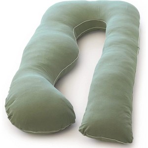 PharMeDoc Pregnancy Pillow, U-Shape Full Body Maternity Pillow, Jersey Cotton Cover - 1 of 4