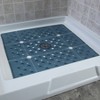 Xl Non-slip Square Shower Mat With Center Drain Hole - Slipx Solutions :  Target