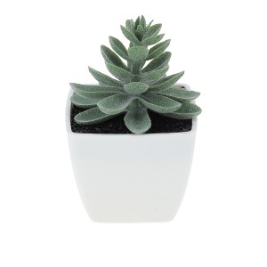 Unique Bargains Artificial Plants Plastic Pink 2.2"x2.2"x4.33" 1 Pcs - 1 of 4