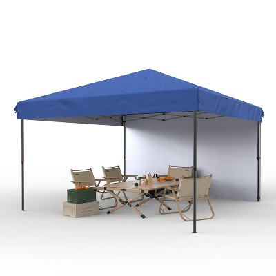 10'x10'Pop Up Canopy Tent, Easy to Set Up and Take Down,1 Around Cloth,for Outdoor Events, Patio, Party, Camping, Black
