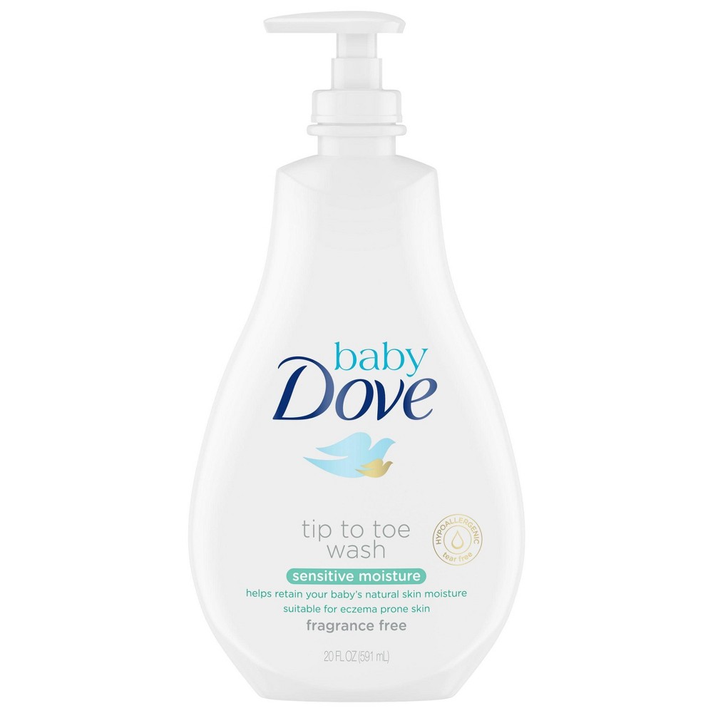 Baby Dove Sensitive Moisture Tip-to-Toe Fragrance-Free Wash - 20oz