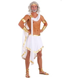 HalloweenCostumes.com Adult All Mighty Zeus Costume Mens, Powerful Ancient Greek God Halloween Outfit - 1 of 3