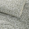 Cotton Blend Medium Weight Matelasse Weave Floral Scroll Coverlet by Blue Nile Mills - 4 of 4