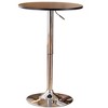 Syemin End Tables Adjustable Bar Table, Wood and Metal Cocktail Table, Industrail End Tables Living Room, Narrow Side Table, Black, 24"*24"*36" - 2 of 4