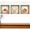 HomeRoots Set of Three Kai Faux Niche 3D Peel and Stick Wall Decals - 2 of 3