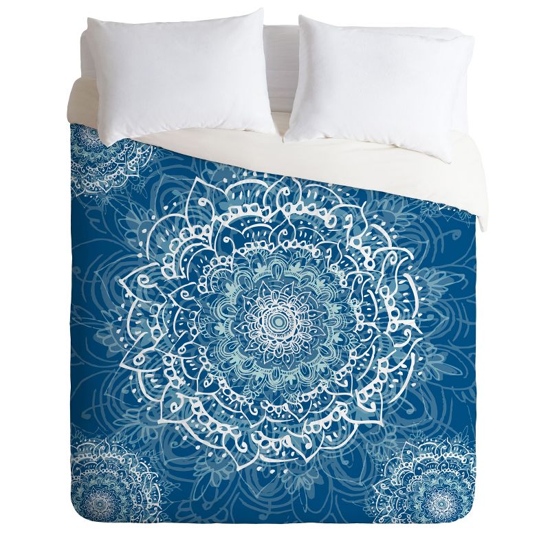 RosebudStudio Sweet Mandala Duvet Cover Set Blue - Deny Designs, 1 of 6