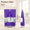 Unique Bargains Matte Metallic Aluminum Foil Zip Closure Food Storage Containers 60 Pcs - 2 of 4