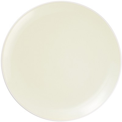 White Ceramic Minimalist Dinner Plates Set of Four