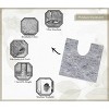 Cloud Comfort Microfiber Bathroom Rug, Non Slip Bath Mat Water Absorbent Soft Microfiber Shaggy Mat Machine Washable, Thick Plush Rugs for Shower - 4 of 4