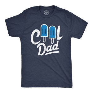 Mens Cool Dad Popsicle T Shirt Funny Summer Fathers Day Appreciation Graphic Tee - Crazy Dog Men's T Shirt - 1 of 4