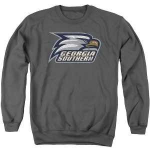 Georgia Southern University Official Distressed Primary Logo Adult Crewneck Sweatshirt - 1 of 4