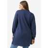 ellos Plus Size Zip Pocket French Terry Sweatshirt Tunic - 3 of 4