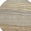 Taupe Brown And Beige Striped Washable Indoor Outdoor Area Rug - 4 of 4