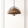 Paulina 4 Light 21.5" Pendant - PND4210 - Dark Natural/Black - Safavieh - 4 of 4