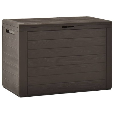 vidaXL Patio Storage Box Brown 30.7"x17.3"x21.7"