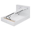 PAGED Modern Wooden Floor Bed, Twin Size Bed Frame with Storage Cabinets and USB Port, Platform Bed for Children, Easy Assembly - 3 of 4