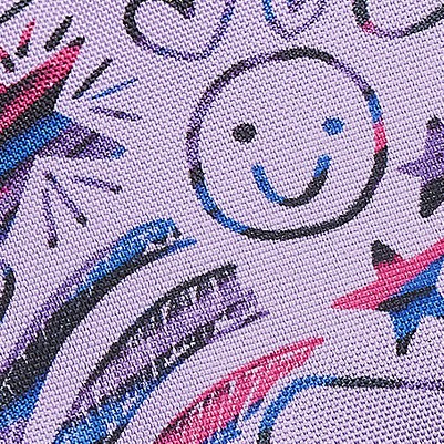 fuchsia pink doodles