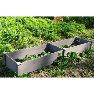Gulches Over Ground Raised Garden Bed 96*28*10", Large Long Planter Box for Outdoor - 1 of 4