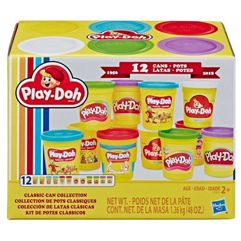Play-Doh - 4 Basic Colours (blue, yellow, red, white) 1 item