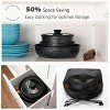 Aoibox 10-Piece Non-Stick Cookware Set with Removable Handle for RV & Camping, Stackable Induction Pots & Pans, Includes Utensils - 4 of 4