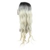 Unique Bargains Women's Lady Curly Human Hair Wigs 28" with Wig Cap - 3 of 4